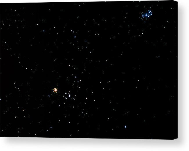 Constellation Acrylic Print featuring the photograph Aldebaran Star In The Constellation Of Taurus by John Sanford