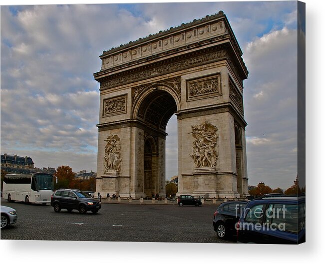 Paris Acrylic Print featuring the photograph Arc de Triomphe by Eric Tressler