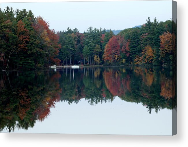 Lake Acrylic Print featuring the photograph Autumn on the Lake by Lois Lepisto