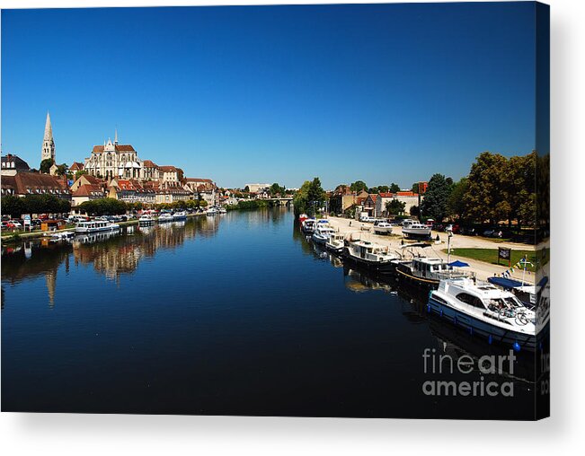 City Acrylic Print featuring the photograph Auxerre France by Hannes Cmarits