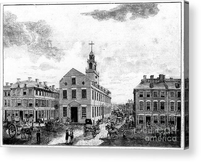 1793 Acrylic Print featuring the photograph Boston: View, 1793 by Granger