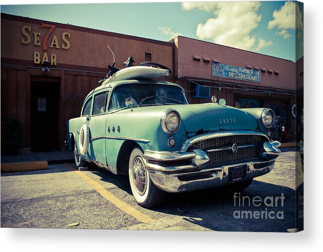 Miami Acrylic Print featuring the photograph Buick by Hannes Cmarits