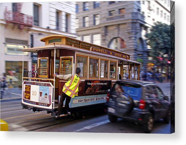 California Acrylic Print featuring the photograph Cable Car by Rod Jones