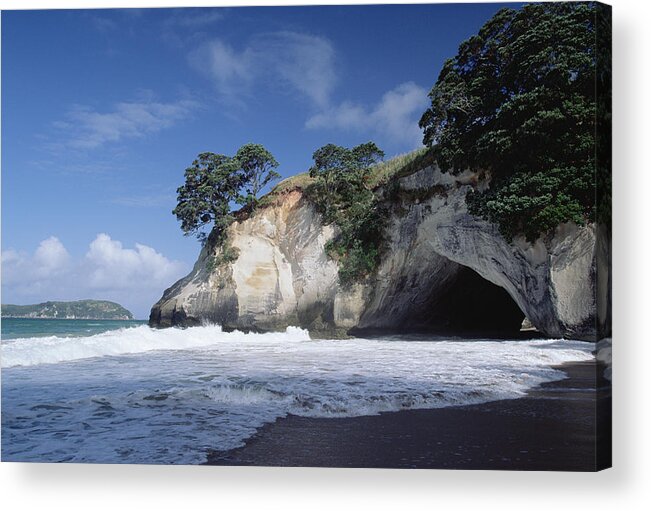 Mp Acrylic Print featuring the photograph Cathedral Cove, Coromandel Peninsula by Konrad Wothe