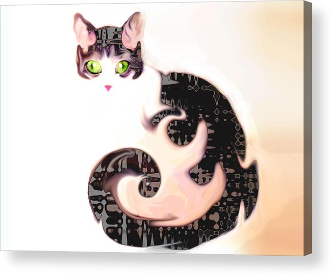 Cat Acrylic Print featuring the photograph Cheshire Effect by Ginny Schmidt