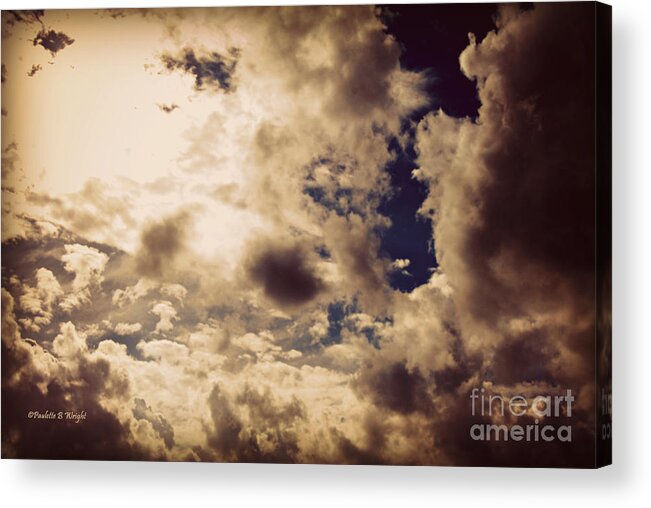 Clouds Acrylic Print featuring the photograph Clouds-8 by Paulette B Wright
