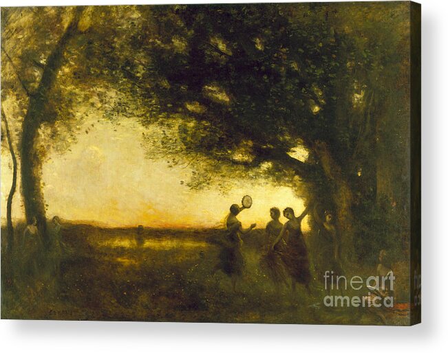 1875 Acrylic Print featuring the photograph Corot: Evening, 1875 by Granger