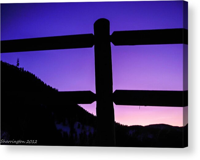 Landscapes Acrylic Print featuring the photograph Darkening Sky by Shannon Harrington