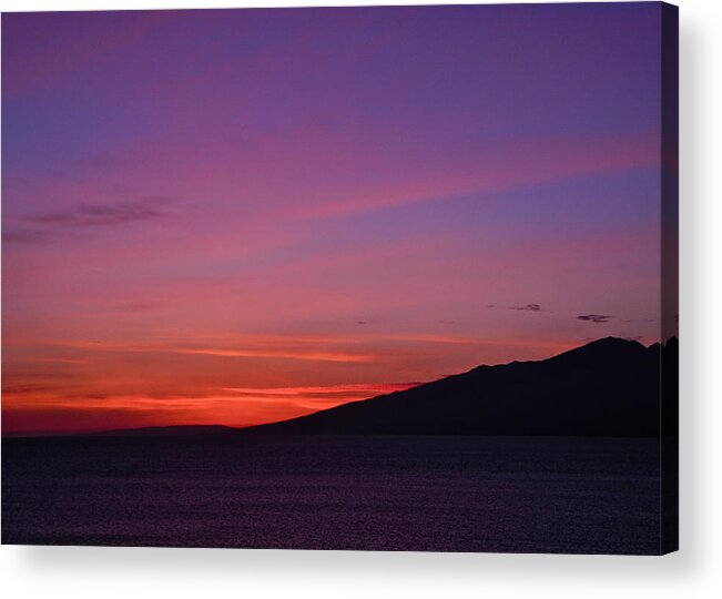Maui Acrylic Print featuring the photograph Day is Done in West Maui by Kirsten Giving
