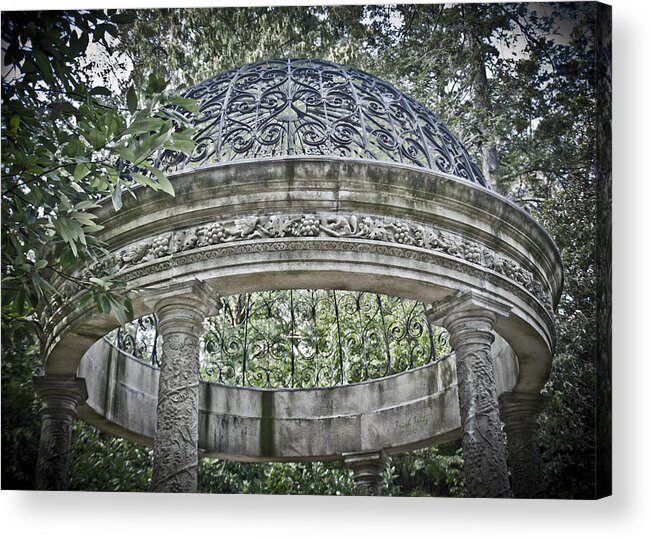 Gazebo Acrylic Print featuring the photograph Gazebo At Longwood Gardens by Trish Tritz