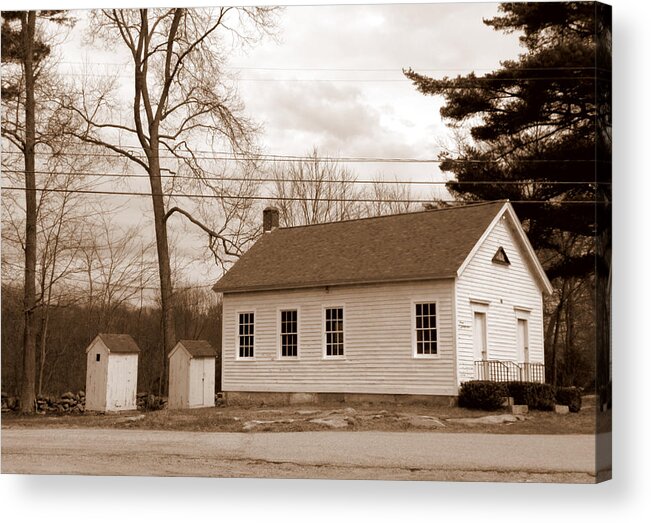 History Acrylic Print featuring the photograph Historical Schoolhouse by Kim Galluzzo