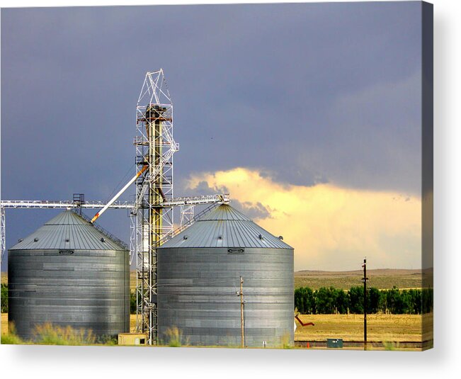 Digital Photography Acrylic Print featuring the photograph Kansas Farm by Jeanette C Landstrom