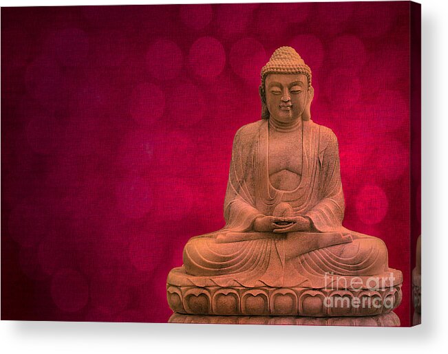 Asia Acrylic Print featuring the photograph Meditation by Hannes Cmarits