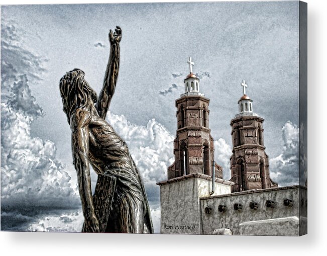 San Luis Acrylic Print featuring the photograph Mission At San Luis by Ron Weathers