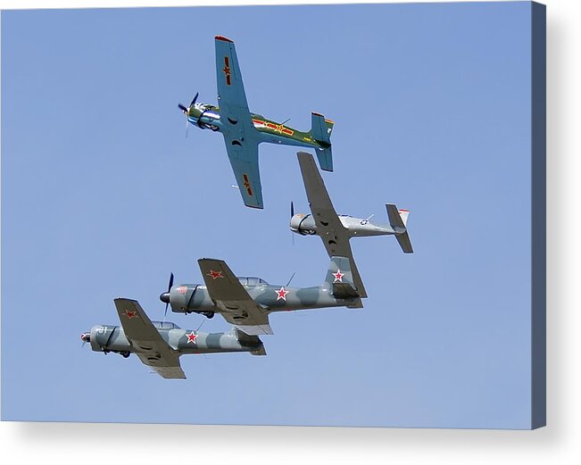 Airplane Acrylic Print featuring the photograph Nanchang CJ-6 Pitch Up by Brian Lockett