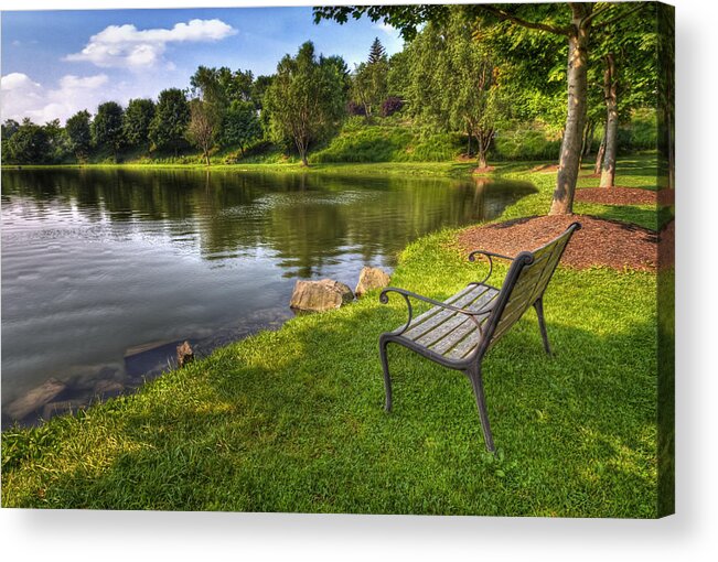 Lake Acrylic Print featuring the photograph Perfect Spot to Rest by Yelena Rozov