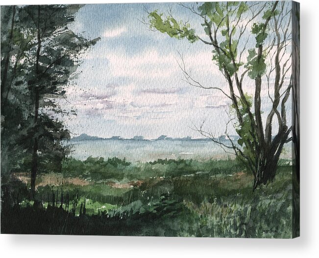 Landscape Acrylic Print featuring the painting Plein Air 2 by Sean Seal