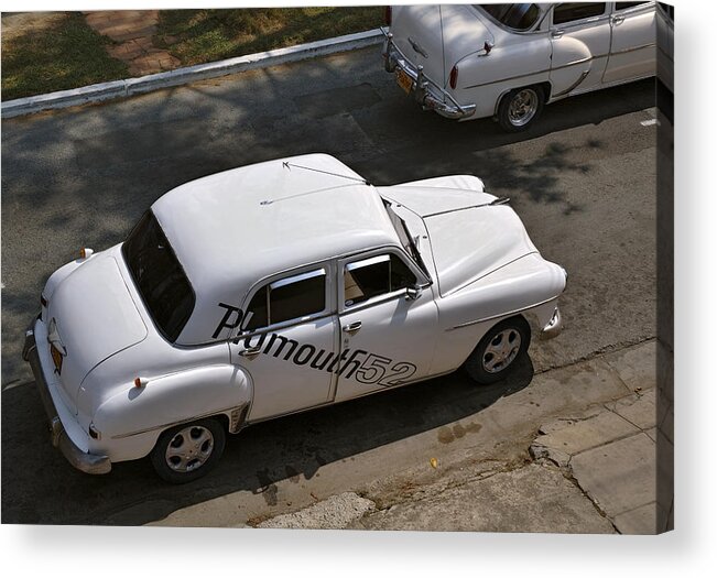 Cuba Acrylic Print featuring the photograph Plymouth 52. Cuba by Juan Carlos Ferro Duque