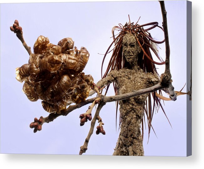 Sculpture Acrylic Print featuring the mixed media Seventh Year Prophecy by Adam Long