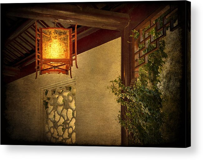 Chinese Lantern Acrylic Print featuring the photograph Shine a Little Light by Yelena Rozov