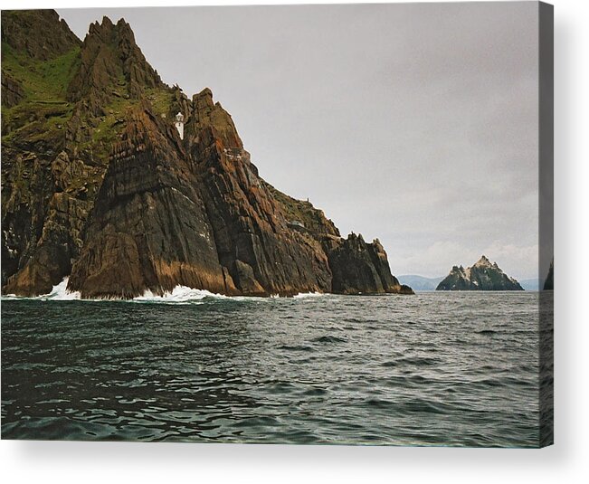 Rocks Acrylic Print featuring the photograph Skelligs by Steve Watson