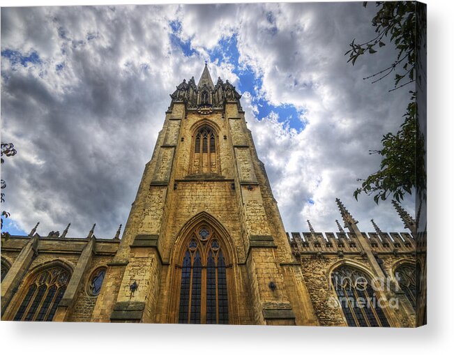 Oxford Acrylic Print featuring the photograph St Mary The Virgin - Oxford by Yhun Suarez