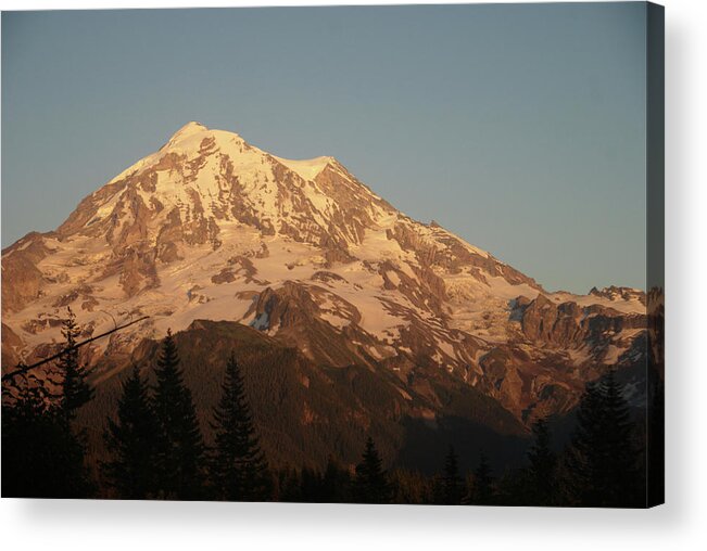 Sunset Acrylic Print featuring the photograph Sunset on the Mountain by Michael Merry