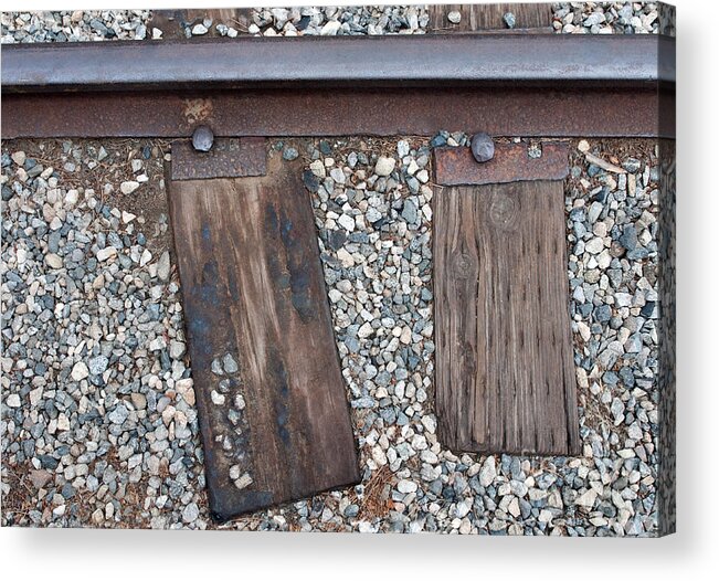 Railroad Acrylic Print featuring the photograph Ties by Dan Holm