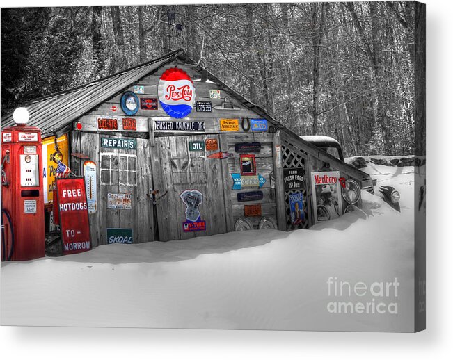 Barn Acrylic Print featuring the photograph To-morrow by Brenda Giasson