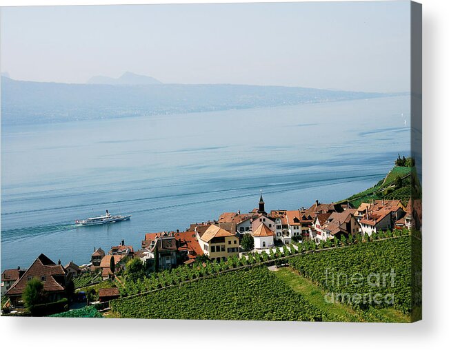 Photograph Acrylic Print featuring the photograph Tranquil Lake Geneva by Ivy Ho
