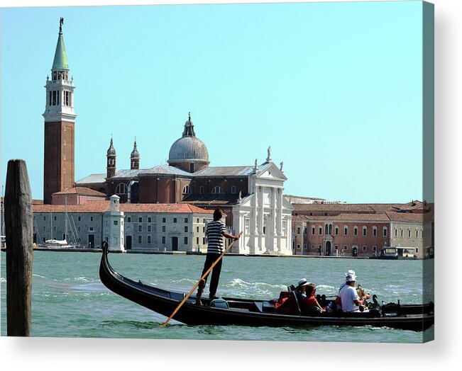 Venice Acrylic Print featuring the photograph Venice from a Gandola by La Dolce Vita