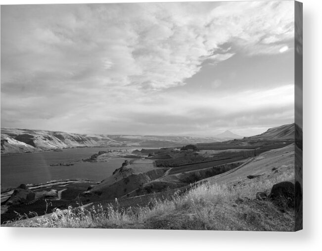 Columbia Gorge Acrylic Print featuring the photograph View from the Hill Columbia River by Kathleen Grace