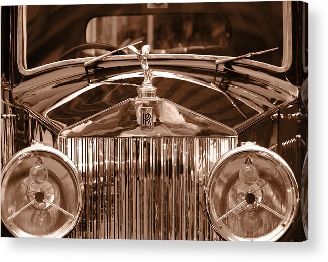 Rolls Acrylic Print featuring the photograph Vintage Rolls Royce 3 by Andrew Fare