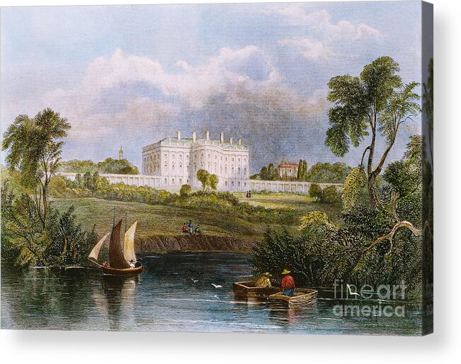 1839 Acrylic Print featuring the photograph White House, D.c., 1839 by Granger