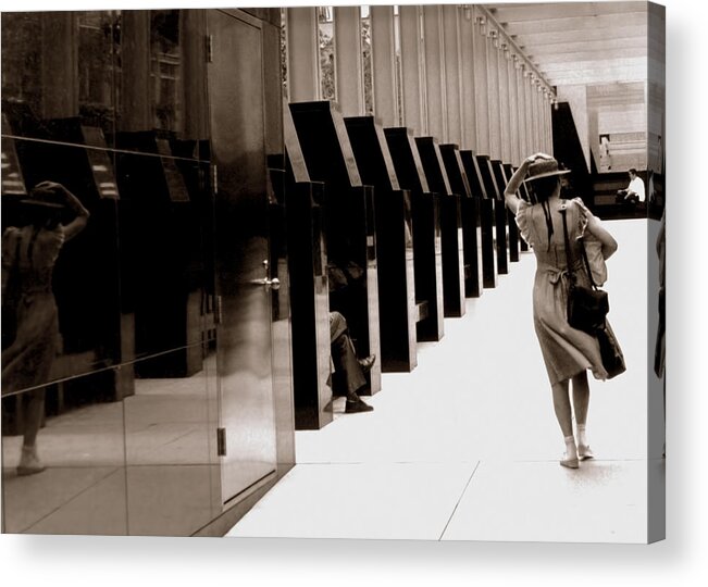 Women Acrylic Print featuring the photograph Windy Day by Kevin Duke