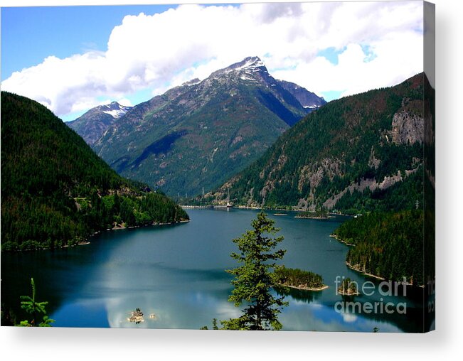 Mountains Acrylic Print featuring the photograph Ross Lake In The North Cascades by Tatyana Searcy