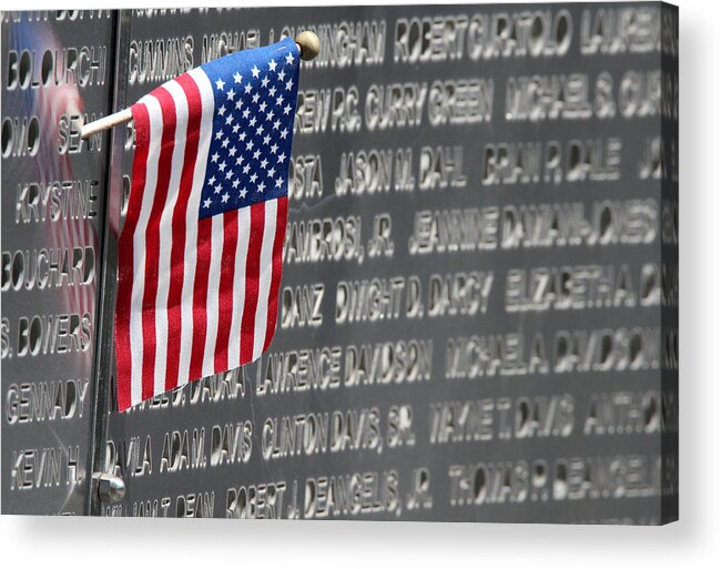 9-11 Acrylic Print featuring the photograph 9 11 Memorial Rocky Point New York #1 by Bob Savage