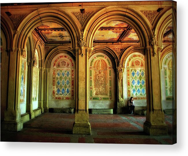 New York Acrylic Print featuring the photograph Bethesda Terrace Arcade by Jessica Jenney