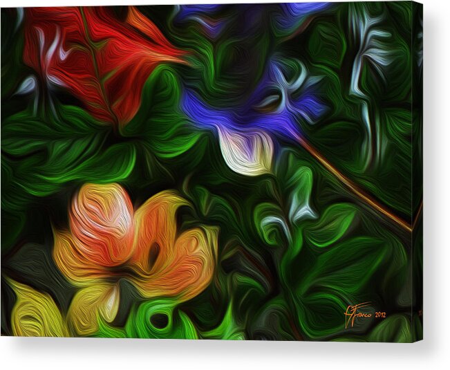 My Back Garden Acrylic Print featuring the digital art Casa Vincenzo #2 by Vincent Franco
