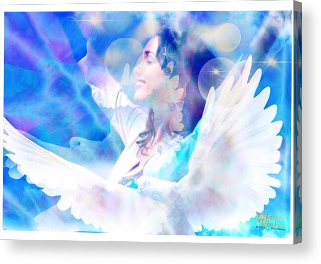 Spiritual Art Acrylic Print featuring the digital art Fly From the Inside #1 by Serenity Studio Art