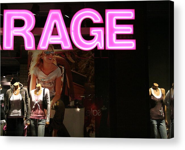 Mall Acrylic Print featuring the photograph Mall Rage #1 by Kreddible Trout