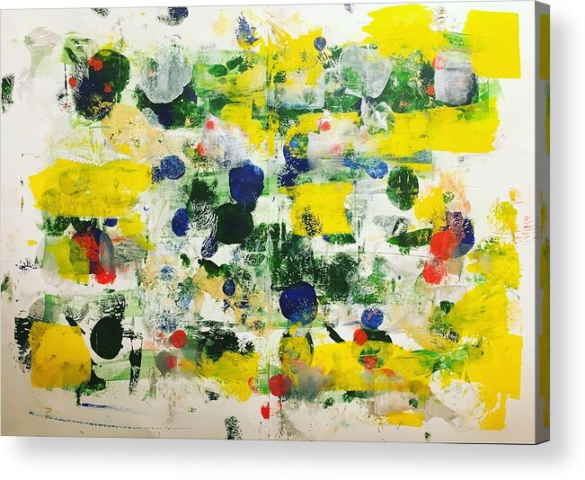 Abstract Acrylic Print featuring the painting New Haven no 6 by Marita Esteva