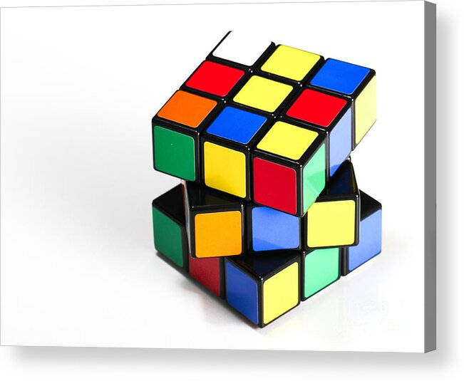 1974 Acrylic Print featuring the photograph Rubiks Cube #1 by Photo Researchers