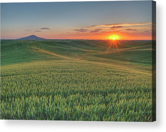 Outdoors Acrylic Print featuring the photograph Steptoe Butte Sunset #1 by Doug Davidson