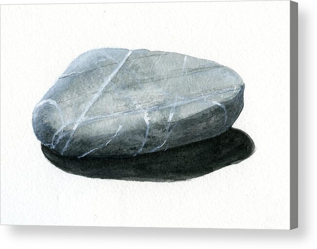 Stone Acrylic Print featuring the painting Stone by Lincoln Seligman