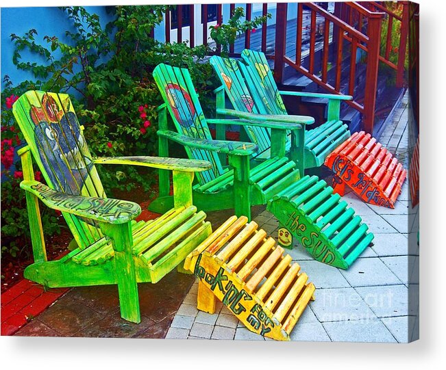 Chair Acrylic Print featuring the photograph Take a Break #1 by Debbi Granruth