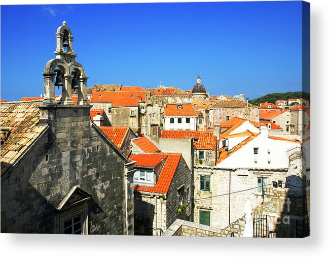 Roof Acrylic Print featuring the photograph Croatia, Dubrovnik #10 by Ruth Hofshi