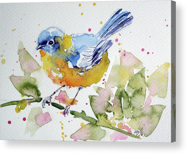 Bird Acrylic Print featuring the painting Bird #11 by Kovacs Anna Brigitta