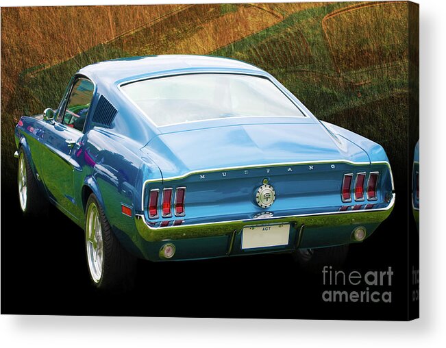 Ford Acrylic Print featuring the photograph 1967 Mustang by Stuart Row