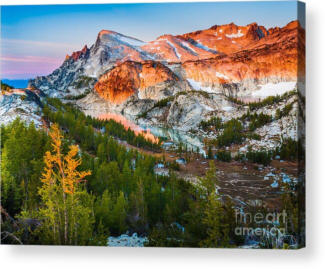 Alpine Lakes Wilderness Acrylic Print featuring the photograph Little Annapurna #2 by Inge Johnsson